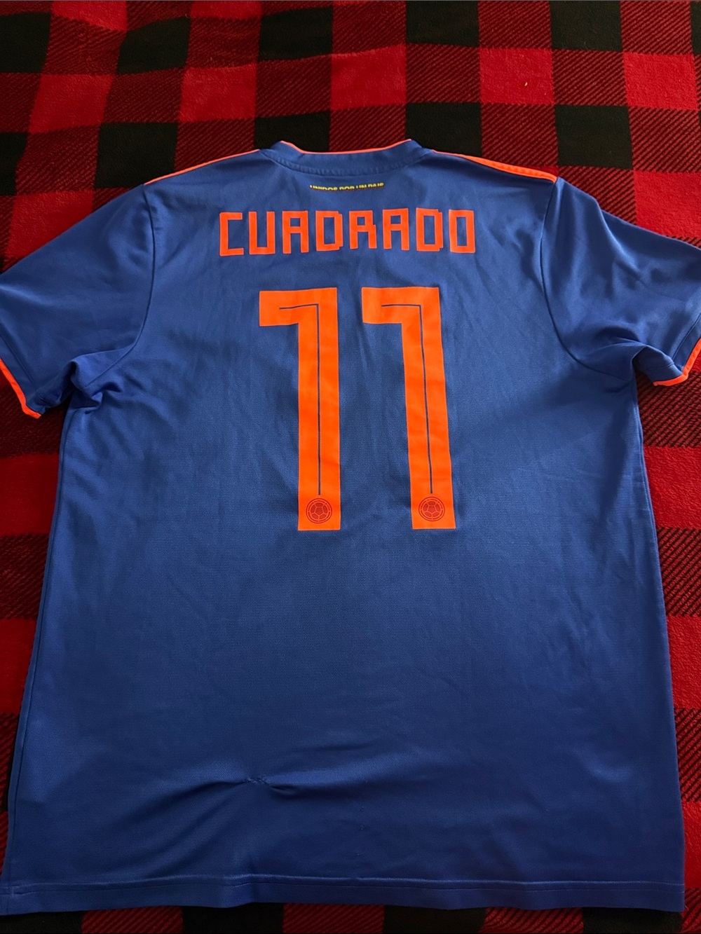 Colombia 🇨🇴 #11 Juan Cuadrado 2018 FIFA World Cup Adidas Away Jersey